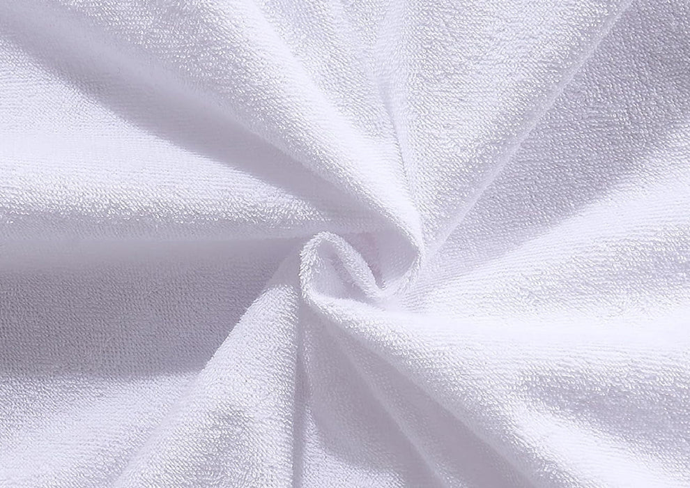 FlexiFit Standard Size Waterproof Pillow Protector with Hidden Zipper | White ( Set of 4) from YORA HomeStyle