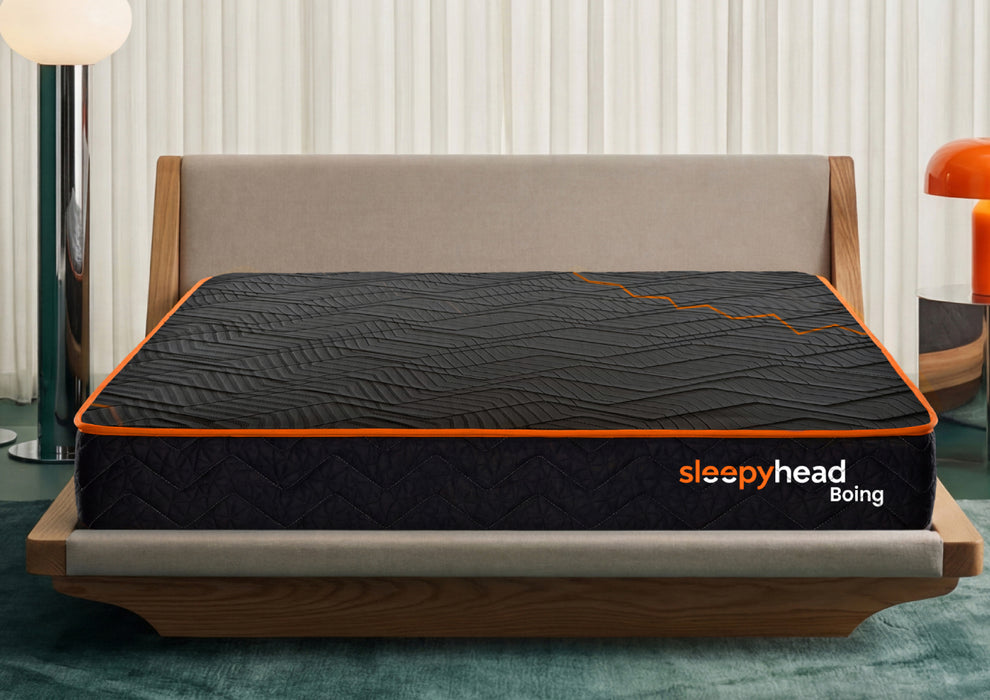 Sleepyhead Boing Designed by Duroflex - 3 Zone Pocket Spring Double Sized Mattress with HR Foam| Zero Partner Disturbance & Spinal Support| Medium Plush Comfort