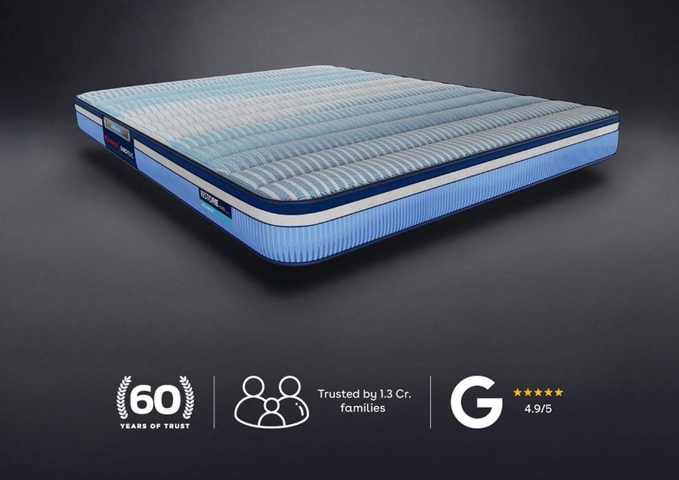 Duroflex Duropedic Airboost 3.6 Double Size Mattress |3X Breathable |30% Deeper Sleep |Firm Orthopedic Mattress with Neo Latex Plush Top |NHA Approved |7 Years Warranty