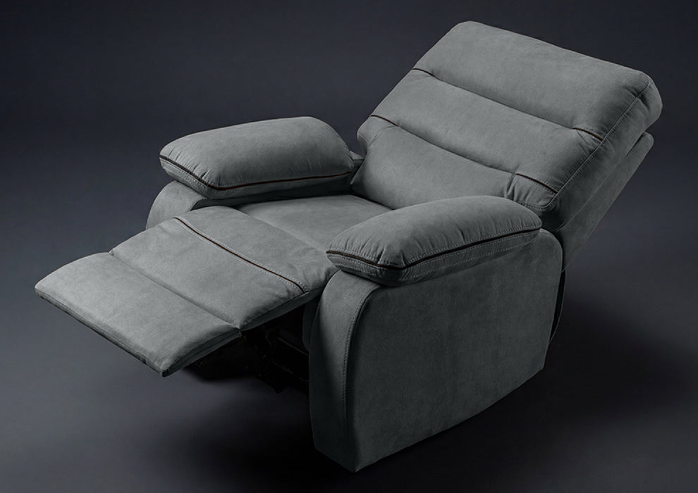 Duroflex Avalon Grande - Recliner Chair| 3 Recline Modes with 3-Zone Back Support| Premium Suede Fabric| Plush Seating with Foam & Spring Support| 3 Year Warranty - Grey