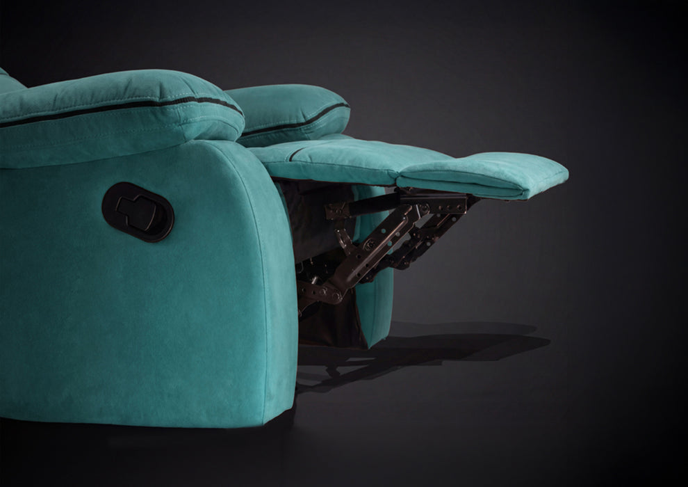 Duroflex Avalon Grande - Recliner Chair| 3 Recline Modes with 3-Zone Back Support| Premium Suede Fabric| Plush Seating with Foam & Spring Support| 3 Year Warranty - Teal