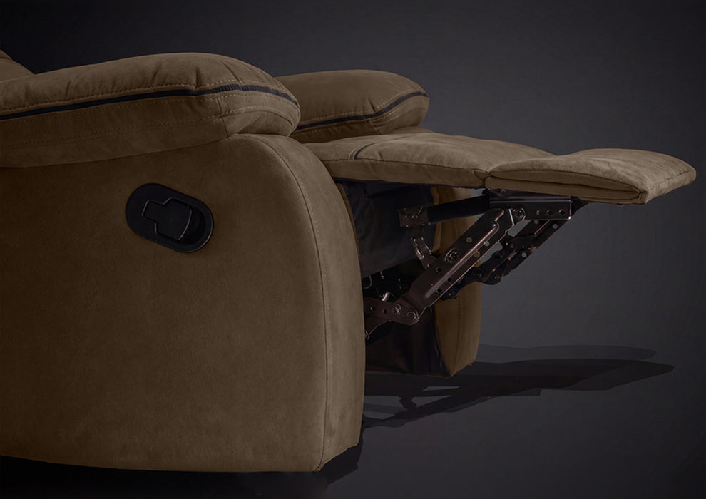 Duroflex Avalon Grande - 360° Swivel & Rocking Recliner Chair| 3 Recline Modes with 3 Zone Back Support| Premium Suede Fabric| Plush Seating with Foam & Spring Support| 3 Year Warranty - Brown