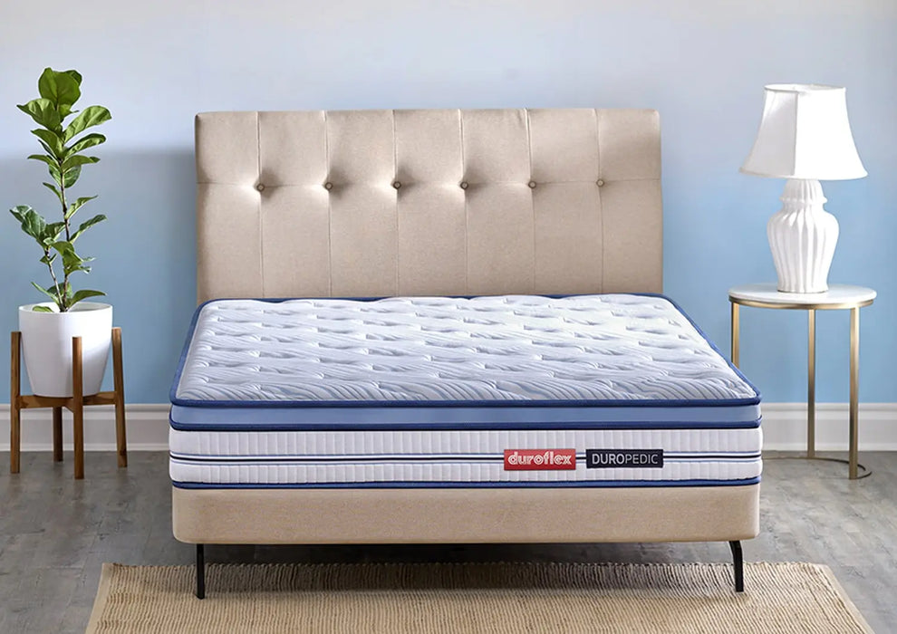 Duroflex Balance Plus -Doctor Recommended  | 5 Zone Dual Density Orthopedic Support layer |8 Inch Single Size, Euro Top Memory Foam Mattress