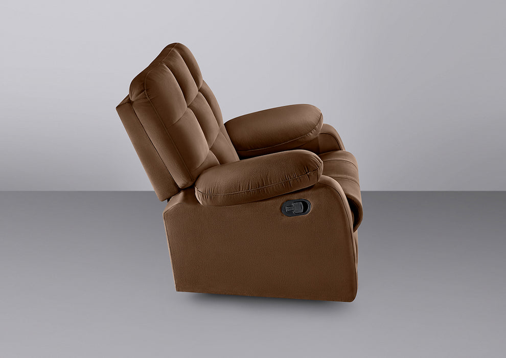 Sleepyhead RX5 - Single Seater Fabric Manual Recliner with Durable Spring Support | Cocoa Brown