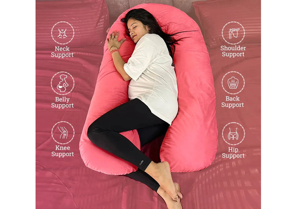 Quilt Comfort - Cozy Plush U Shape Pregnancy Pillow XL Size