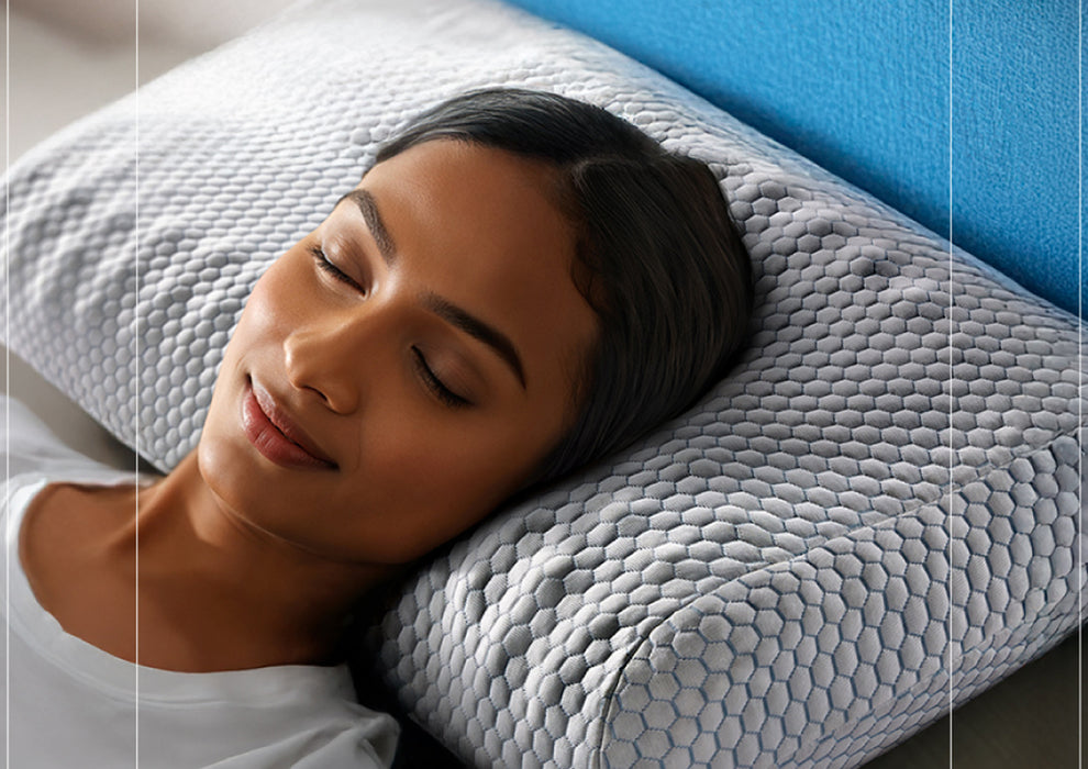 Duroflex Dual Support Orthopedic Memory Foam Pillow | (23 x 14 Inch, White)