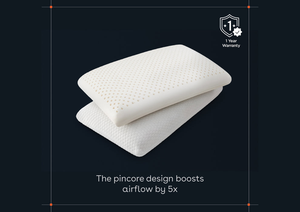 Duroflex Energise 100% Latex Pillow (23.5x15.5 Inch) White