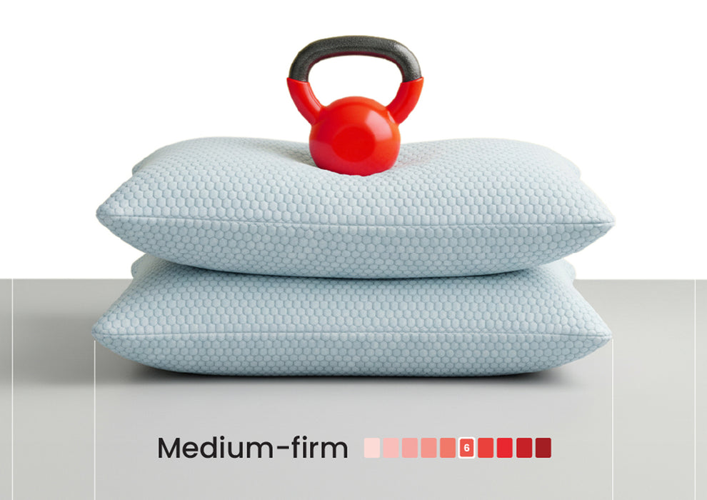 Duroflex Core Balance Orthopedic Memory Foam Pillow, 4 Inch Height | (24 x 16 Inch, White)