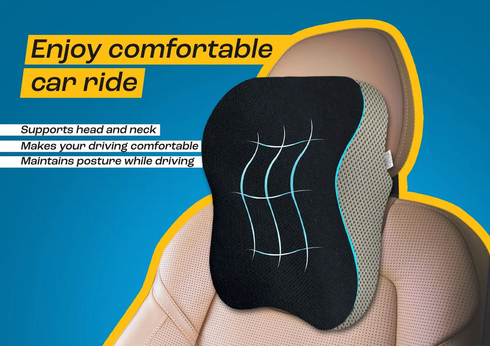 Sleepsia Memory Foam Car Neck Pillow Ultrasoft Long Drives
