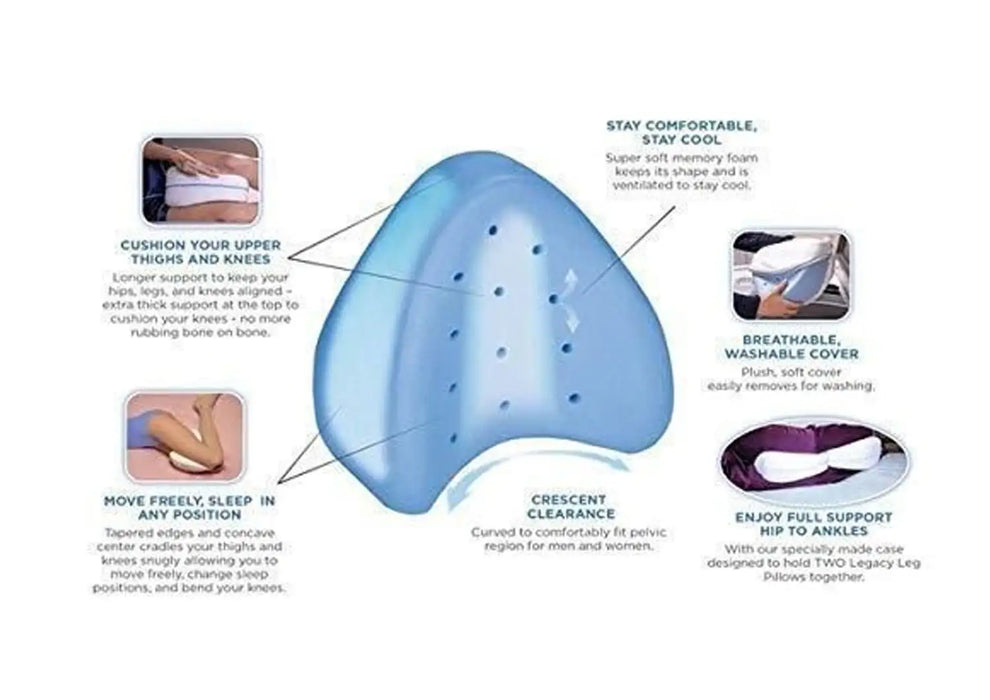 Knee Pillow for Side Sleep/Back Pain/Leg Pain/Pregnancy/Knee Support