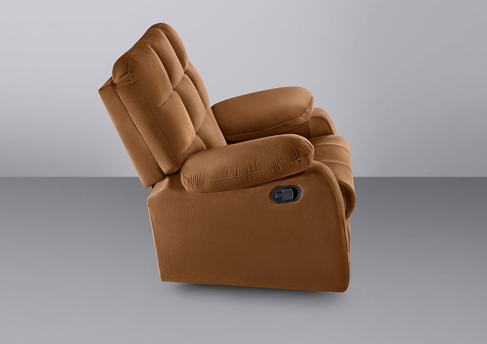Sleepyhead RX5 - Single Seater Fabric Manual Recliner with Durable Spring Support | Mocha Brown