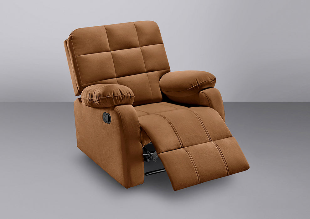 Sleepyhead RX5 - Single Seater Fabric Manual Recliner with Durable Spring Support | Mocha Brown
