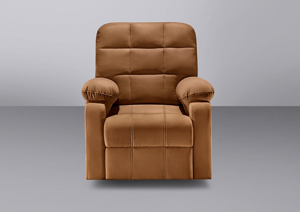 Sleepyhead RX5 - Single Seater Fabric Manual Recliner with Durable Spring Support | Mocha Brown