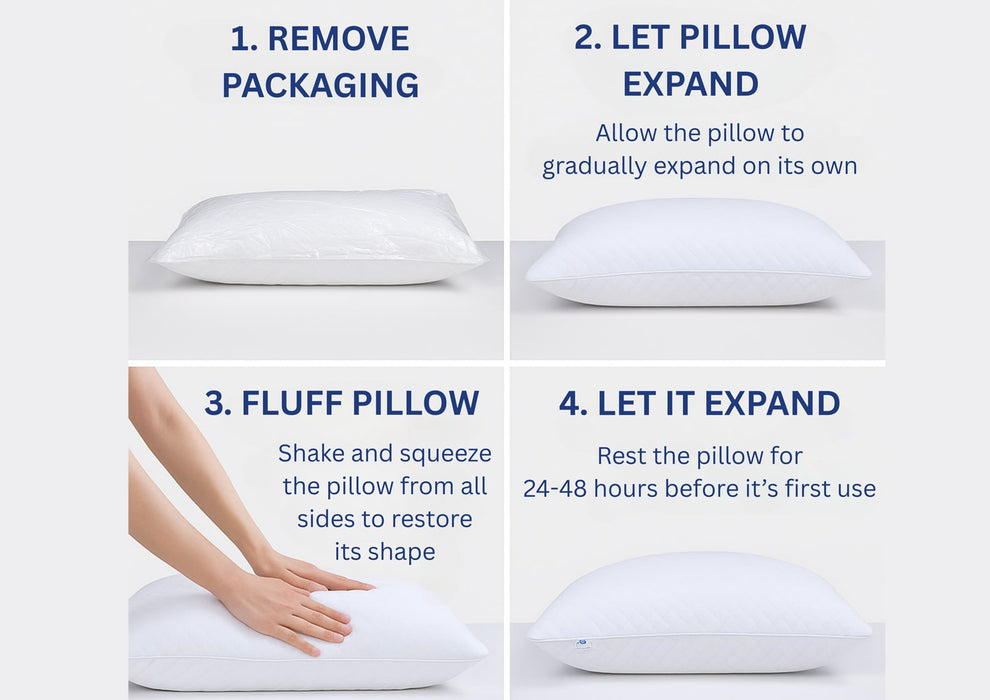 Comfortable Microfiber Cloud Pillow from YORA HomeStyle (Set of 4)