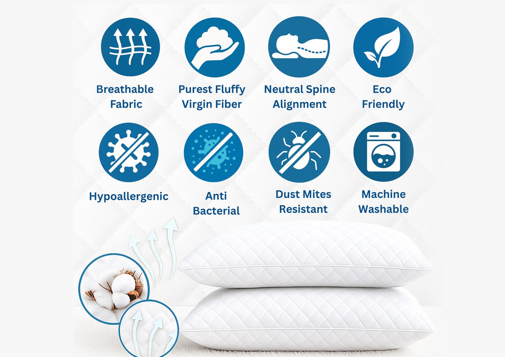 Comfortable Microfiber Cloud Pillow from YORA HomeStyle (Set of 4)