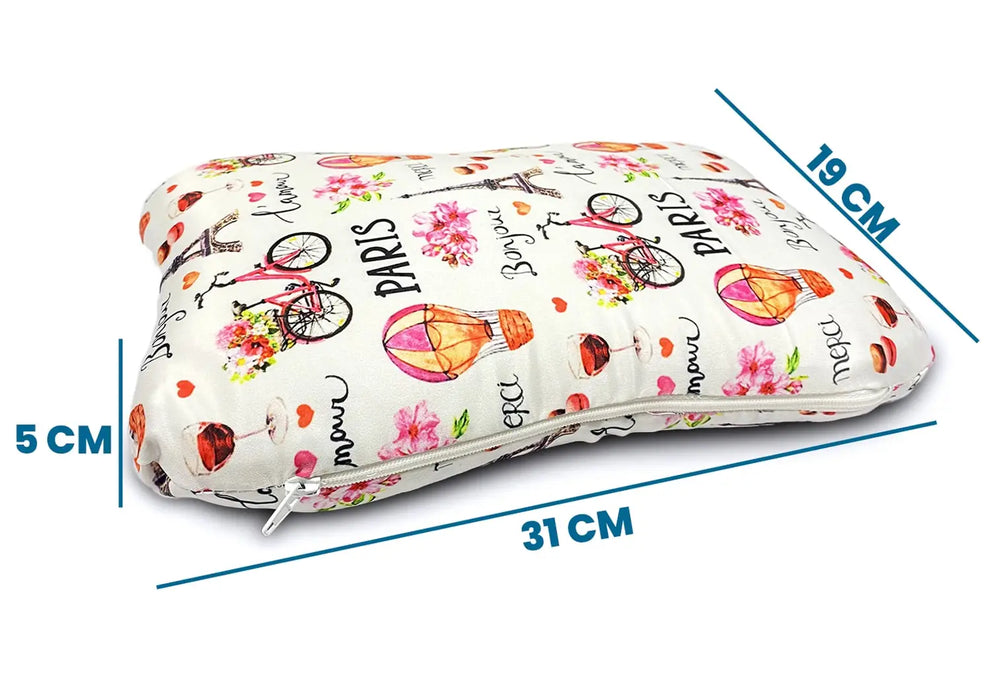Sleepsia Memory Foam Head Shaping Baby Pillow, Butterfly Shape Pillow, Toddler Pillow