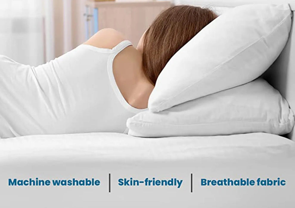 Sleepsia Premium Microfiber Pillow Ultra Soft Down Alternative Bed Pillows for Sleeping (Small Size)