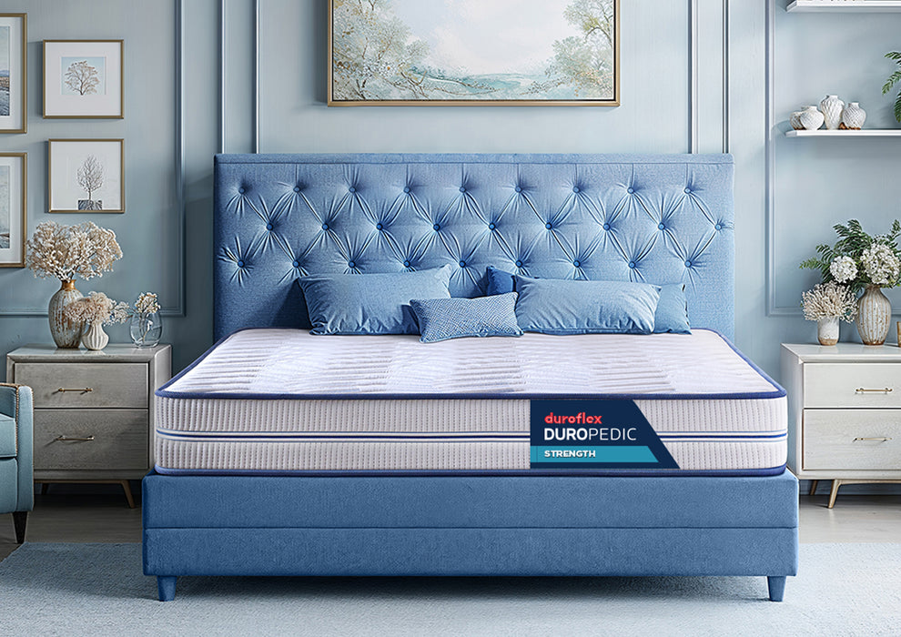 Duroflex Strength - Doctor Recommended  |5 Zone Dual Density Orthopedic Support layer |High Density Coir | 7 Inch Queen Size Memory Foam Mattress
