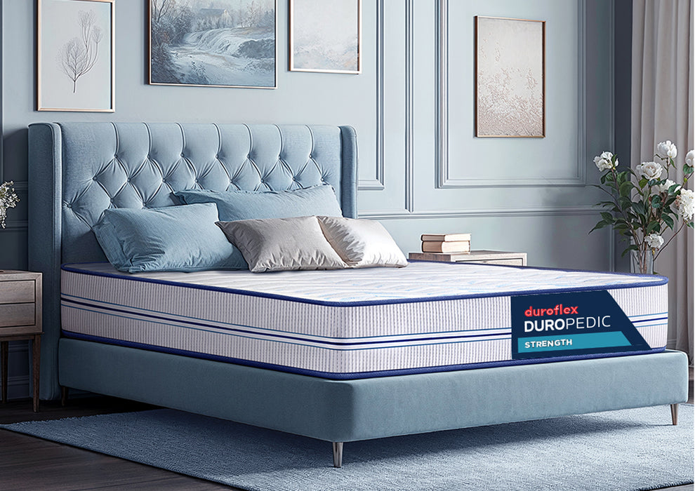 Duroflex Strength - Doctor Recommended  |5 Zone Dual Density Orthopedic Support layer |High Density Coir | 7 Inch Queen Size Memory Foam Mattress