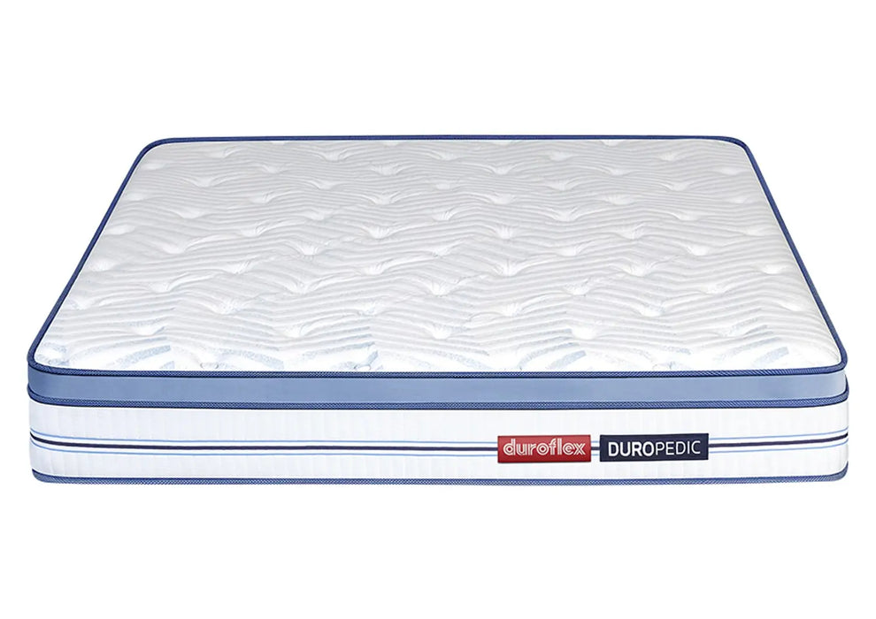 Duroflex Strength Plus - Doctor Recommended | 5 Zone Dual Density Orthopedic Support layer |High Density Coir |8 Inch Double Size Memory Foam Euro-top Mattress