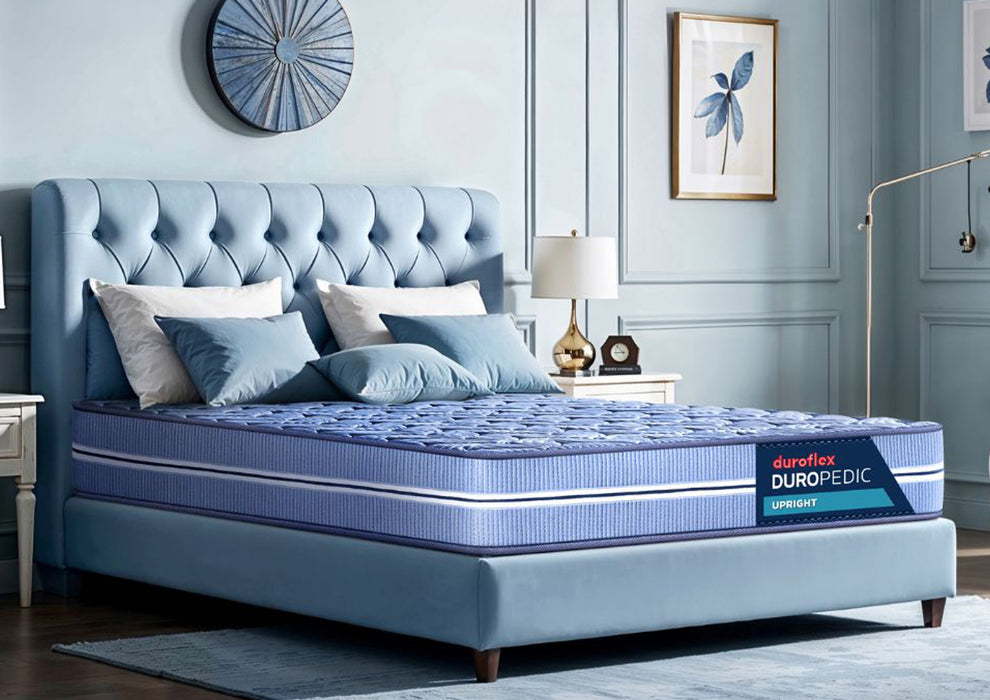 Duroflex Up Right - Duropedic with Doctor Recommended |5 Zone Dual Density Orthopedic Support layer |5 Inch Single Size PU Bonded Foam Mattress