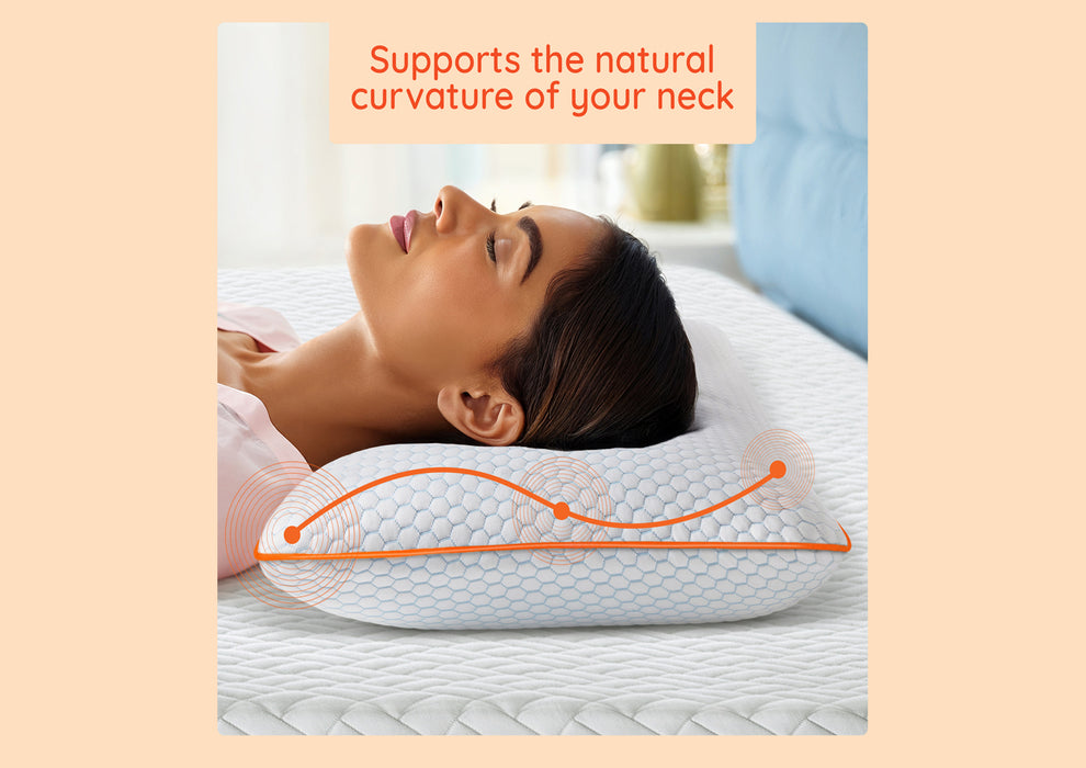 Sleepyhead Yawn 360 Soft Sense Cooling Gel Memory Foam Pillow ( 24 x 16 Inch | White )