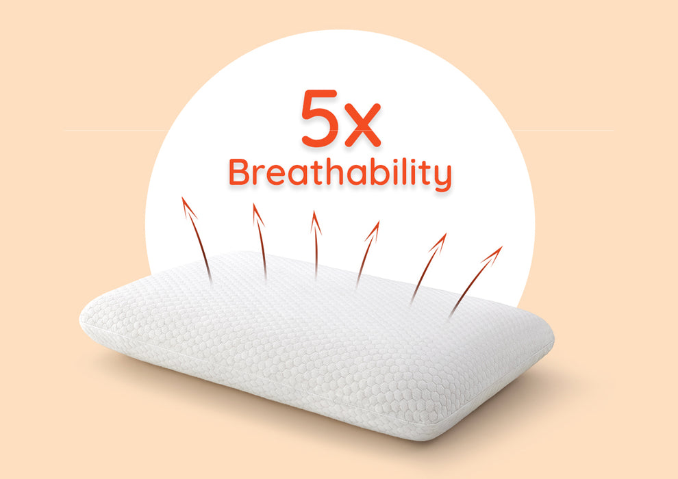 Sleepyhead Yawn Laxe Large Pillow ( 23x15 Inch | White )
