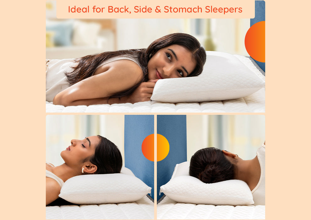 Sleepyhead Yawn Laxe Large Pillow ( 23x15 Inch | White )