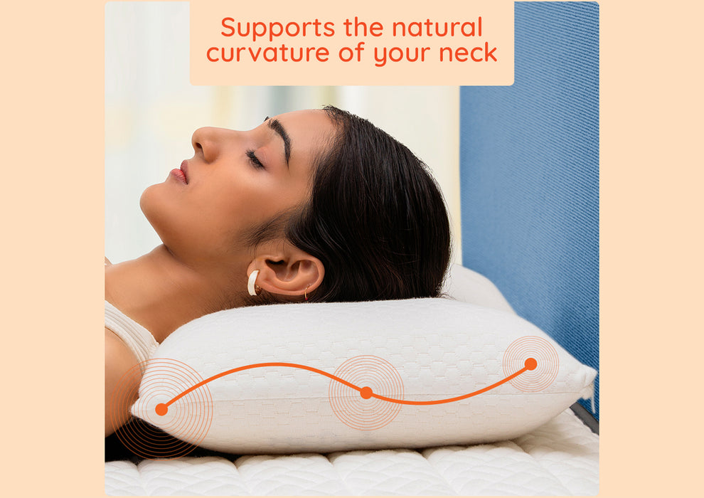 Sleepyhead Yawn Laxe Large Pillow ( 23x15 Inch | White )