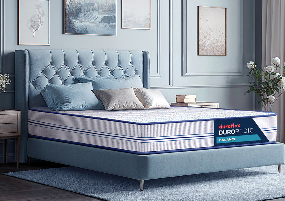 Duroflex Balance -Doctor Recommended  | 5 Zone Dual Density Orthopedic Support layer | High Density Memory Foam| 7 Inch Single Size  Medium Firm Mattress