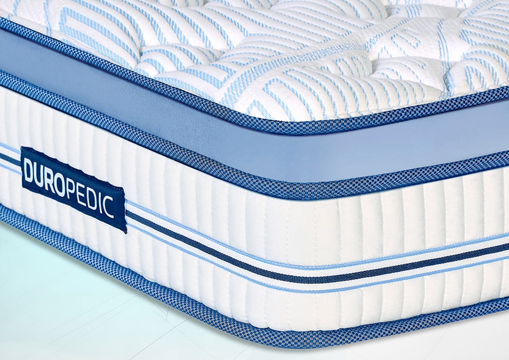Duroflex Posture Perfect - Doctor Recommended |5 Zone Dual Density Orthopedic Support layer |Heat Away Technology | 8 Inch Queen Size| 3 Zone Pocket Spring Mattress with Euro Top
