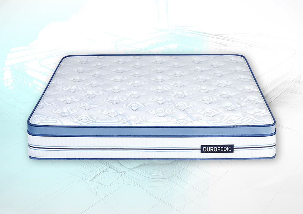 Duroflex Posture Perfect - Doctor Recommended |5 Zone Dual Density Orthopedic Support layer |Heat Away Technology | 8 Inch Queen Size| 3 Zone Pocket Spring Mattress with Euro Top