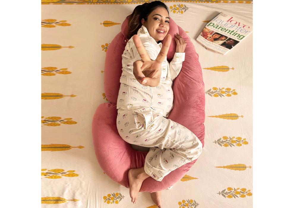 Quilt Comfort - Cozy Plush C Shape Pregnancy Pillow XL Size