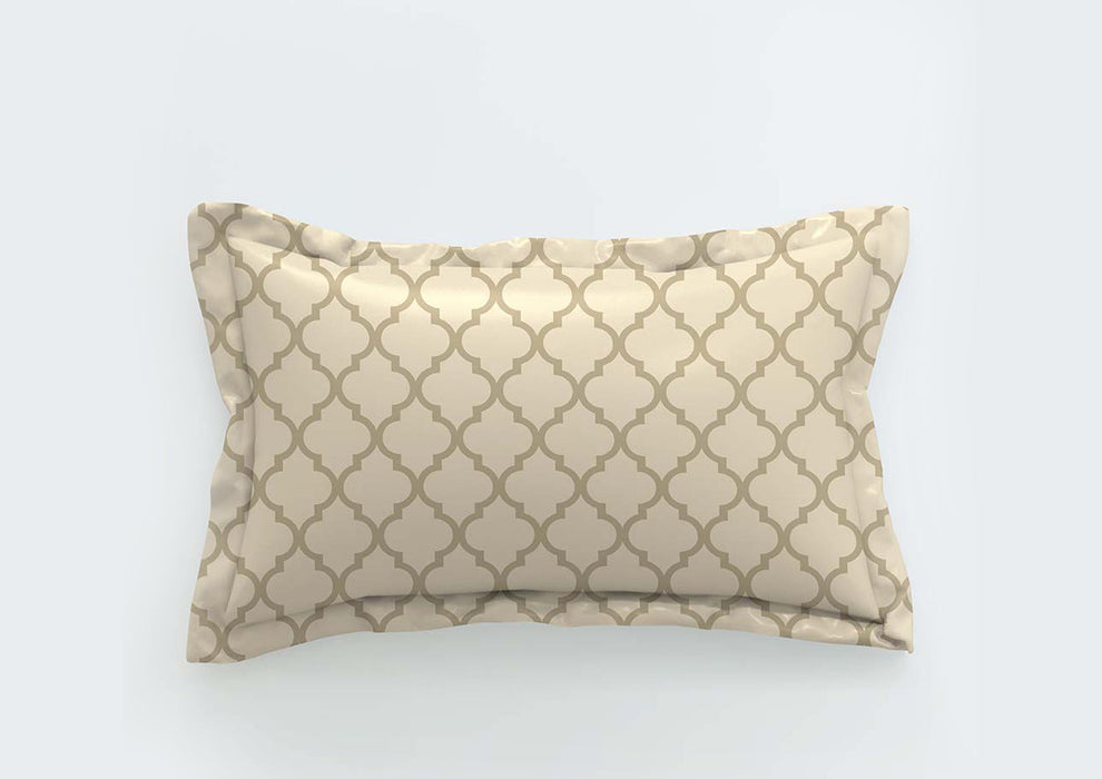 Duroflex - Eternia Beige 100% Cotton  104 TC Antibacterial Bedsheet Set Single Size Bedsheet with 1 pillow cover