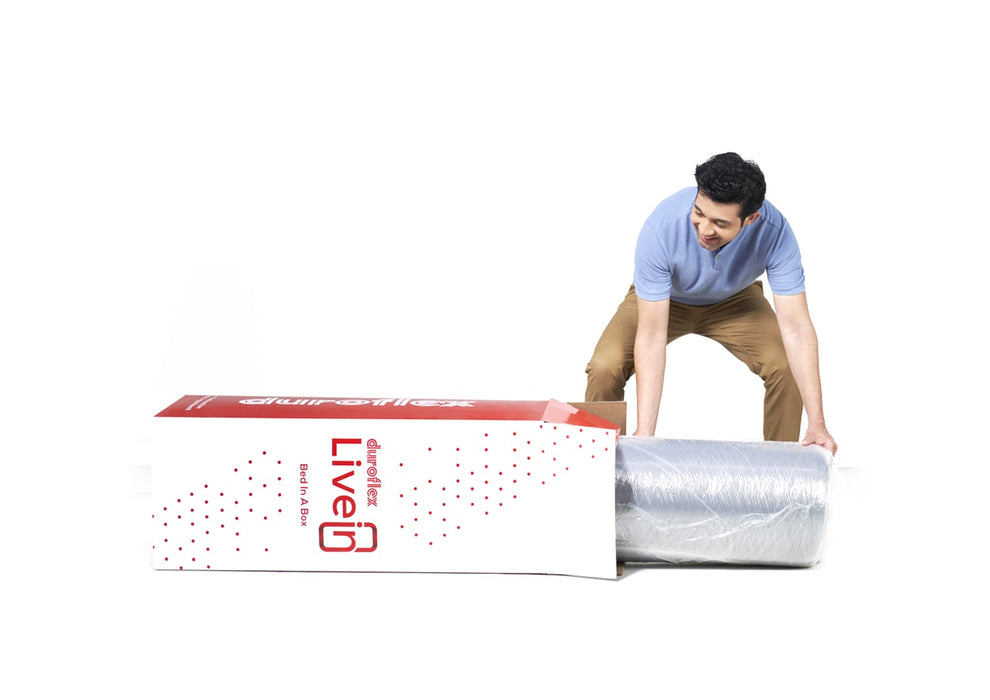 Duroflex LiveIn - Anti Microbial Fabric Single Size Memory Foam Mattress
