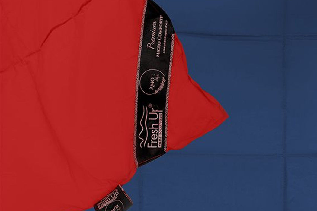 FRESHUP - Reversible Blue-Red Microfiber Comforter
