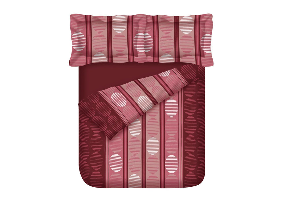 PRATICA JOY - Red Single Size Printed Bedsheet
