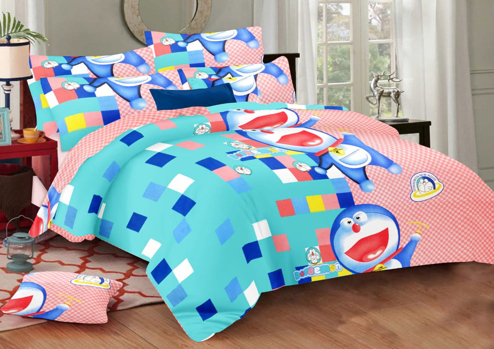 PRATICA JOY - Double Size Doraemon Printed Bedsheet