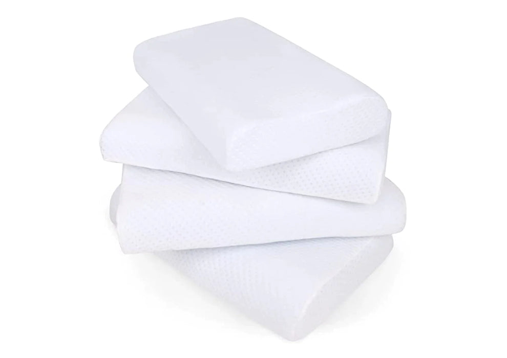 Sleepsia Cervical Contour Memory Foam Pillow for Neck Pain Orthopedic Pillow (Pack of 4)