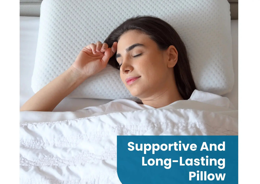 Sleepsia Memory Foam Pillow Non - Gel Standard Orthopedic Bed Pillow for Sleeping & Neck Pain Relief