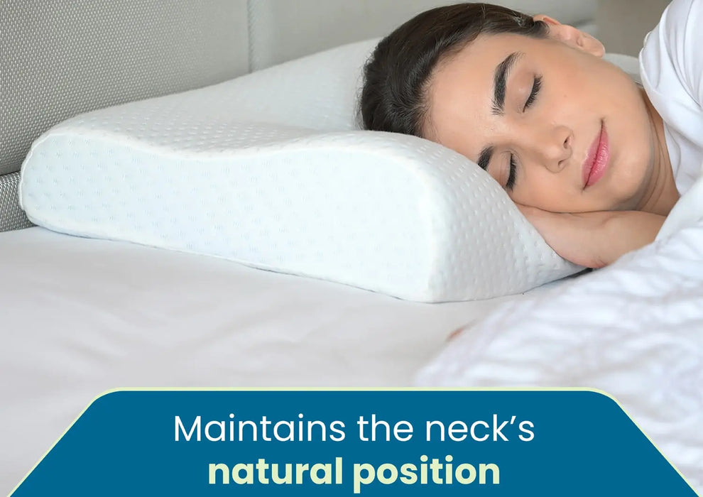 Sleepsia Non - Gel Orthopedic Cervical Pillow for Shoulder and Neck Pain Support for All type of Sleepers