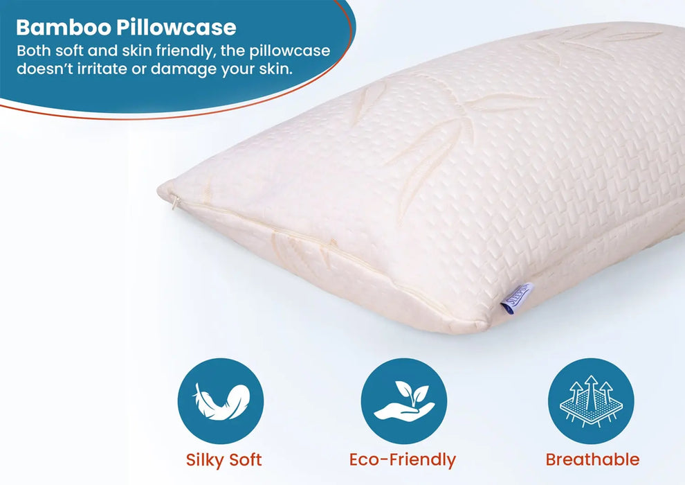 Sleepsia Supersoft Kids Pillows Breathable Bamboo Sleeping Pillow - Ultra Supportive Microfiber Premium Toddler Pillow