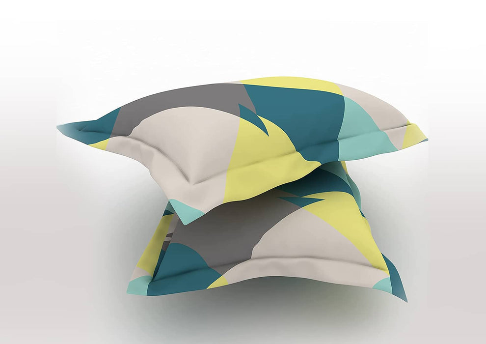 Sleepyhead Hopscotch - 144TC 100% Cotton Bedsheet with 2 Pillow Covers, Green
